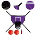 thumbnail image 6 of funtasica Mini Basketball Hoop for Trampoline Trampoline Accessory for All Ages Easy Install Sturdy for Dunking Basketball Stand Violet with two balls, 6 of 8