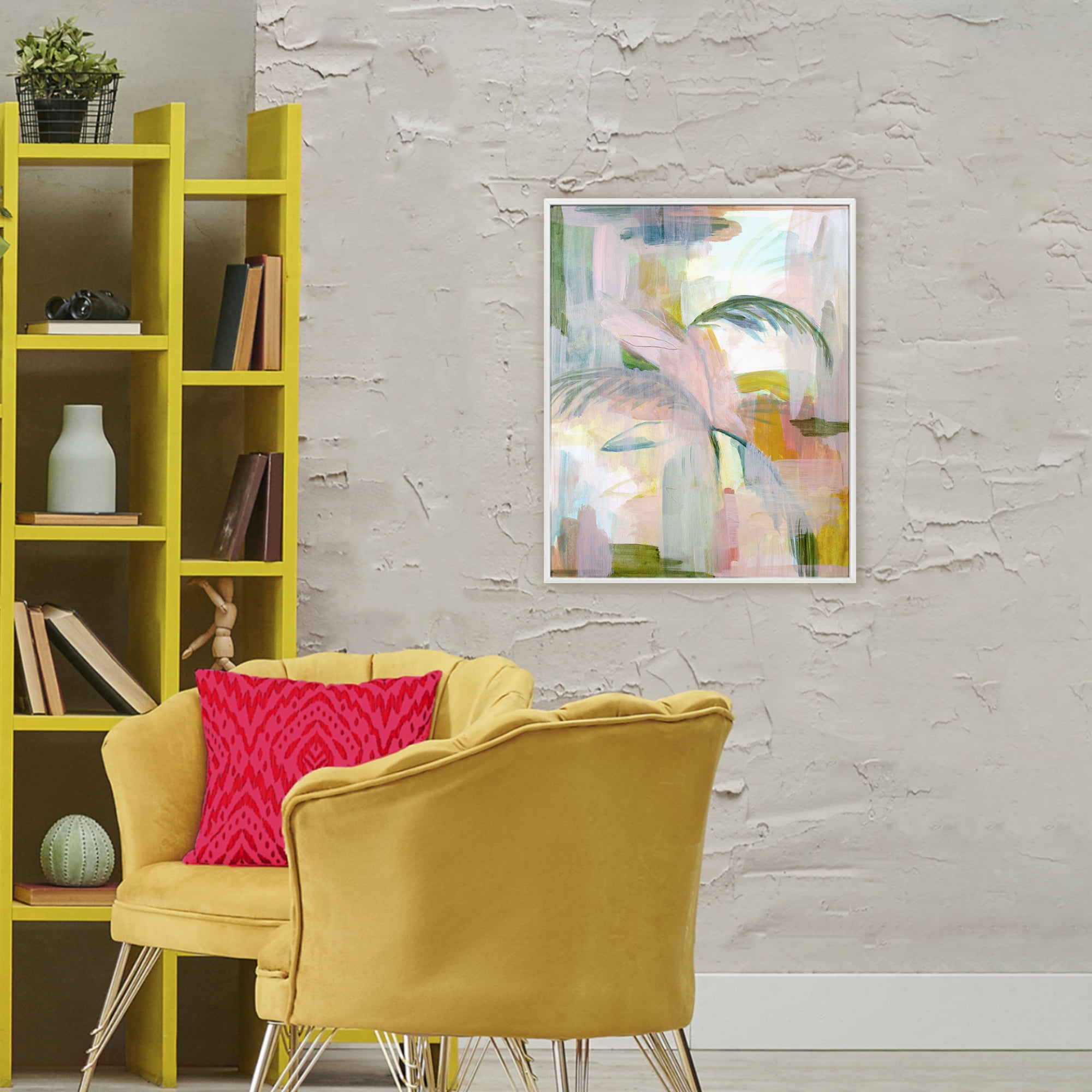 Stupell Industries Palm City Expression White Framed Giclee Art, design by Gemma Bardot