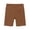 Brown, variant on SDNall Girls Stretch Athletic Shorts, High Waisted V-Crossover Short Pants for Girls, Summer Performance Bottoms for Cycling & Sports Ages 4-14