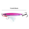 thumbnail image 3 of Señuelo para Pesca Vertical Metal Cebo Duro Artificial Curricán Jigging Trucha () Rosa, 3 of 3