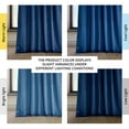 thumbnail image 3 of Half Price Drapes Pisces Blue Heritage Plush Velvet Room Darkening Curtains (1 Panel), 50W X 120L, 3 of 12