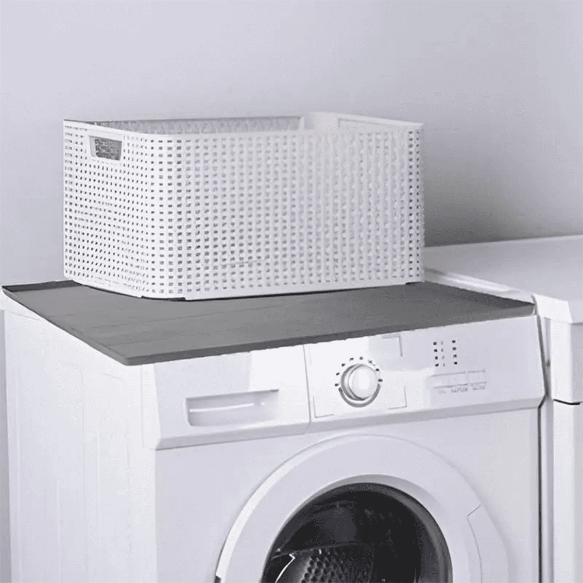 Dryer Mat for Top of Dryer Silicone Washer Dryer Cover Top Washing Machine Cover Dust-Proof Waterproof Protector Mat B