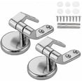 thumbnail image 1 of Pair Of Toilet Seat Hinges Fittings Replacement Chrome Finished Toilet Seat Hinge For Wooden Resin Plastic, 1 of 5