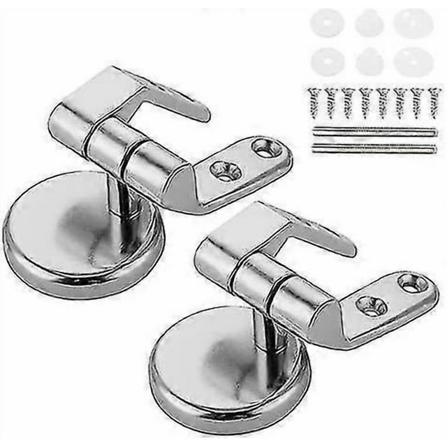 Pair Of Toilet Seat Hinges Fittings Replacement Chrome Finished Toilet Seat Hinge For Wooden Resin Plastic
