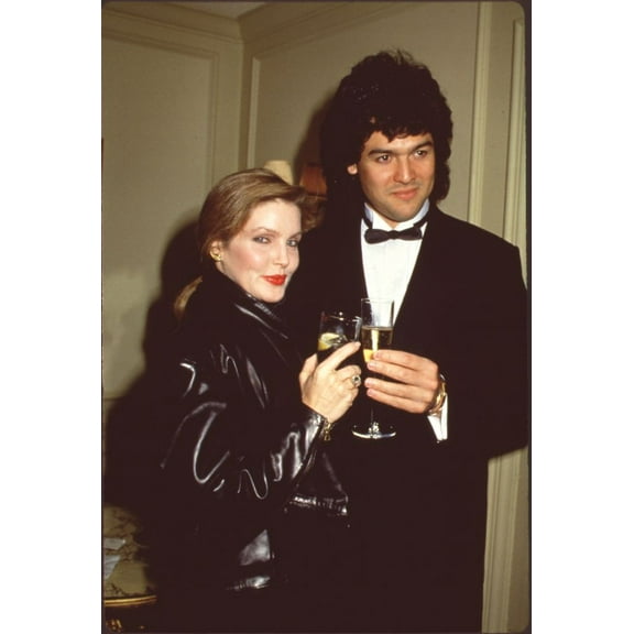 Priscilla Presley In Leather Jacket And Marco Garibaldi In Tuxedo Photo Print (16 x 20) - Item # CPA3548