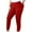 Red, variant on Bmawag Legging for Women Plus Size Leisure Sport Yoga Pants Elastic Waist Casual Slim Fit Solid Color Long Pants for Women with Pockets Army Green XXL