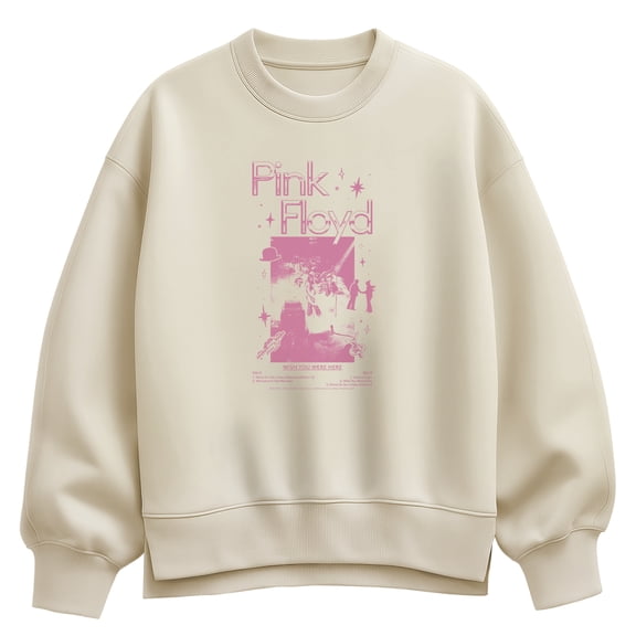 Pink Floyd - Pink Floyd Live WYWH - Ladies Oversized Fleece Crew Sweatshirt