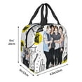 thumbnail image 3 of 5 Seconds Of Summer 5sos Lunch Bags Lunchbox Portable Tote Bag Insulated Bento Bag Reusable Meal Holder, 3 of 9