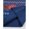 thumbnail image 3 of Cogild Halloween Sweaters for Women Fall Sweater Fair Isle Knit Pumpkin Maple Leaf Pattern Crew Neck Long Sleeve Pullover, 3 of 10