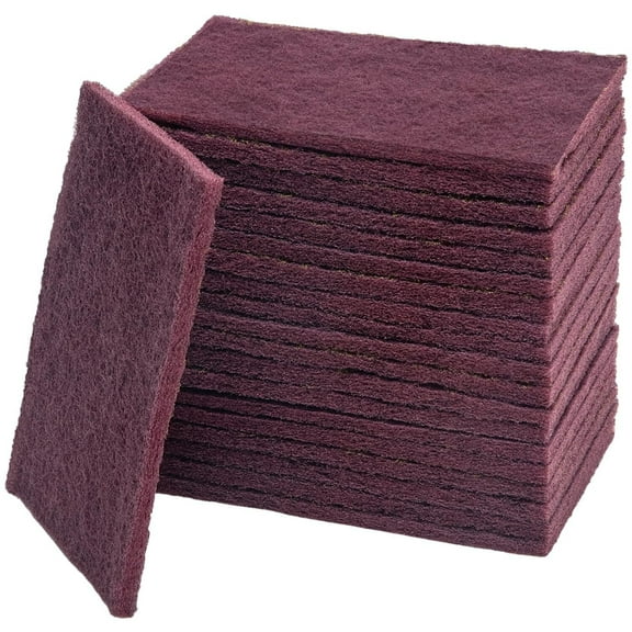 6" x 9" Maroon General Purpose FINE Scuff Pads 25 Pack Automotive Surface Prep