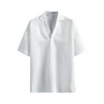 thumbnail image 1 of Chemises à Manches Courtes pour Hommes Chemises Décontractées Confortables à Manches Courtes Mode Unie Hauts Chandails en Molleton Blouse Chemises pour Hommes Manches Courtes Chemises pour Hommes Manches Courtes, 1 of 6