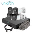 thumbnail image 1 of KIT MINI FIXED BULLET UNIARCH IPKIT-108S-4BC 4CAMARAS-MINI- BULLET-2M, 1 of 1