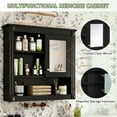 thumbnail image 4 of MAYEERTY 32'' Bathroom Wall Cabinet with Mirror, Wall Mounted Medicine Cabinet – 4 Shelves, Adjustable, Over Toilet Storage, 4 of 6