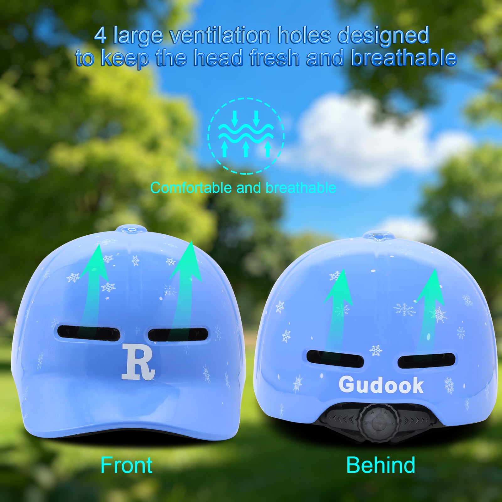 Adult bicycle helmet, unisex - comfortable, lightweight, adjustable baseball cap style cycling helmet, suitable for urban commuting, road cycling, rollerblading, and scooter riding.