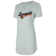 thumbnail image 2 of Women's Concepts Sport Gray Cincinnati Bengals Petition Knit Nightshirt, 2 of 3