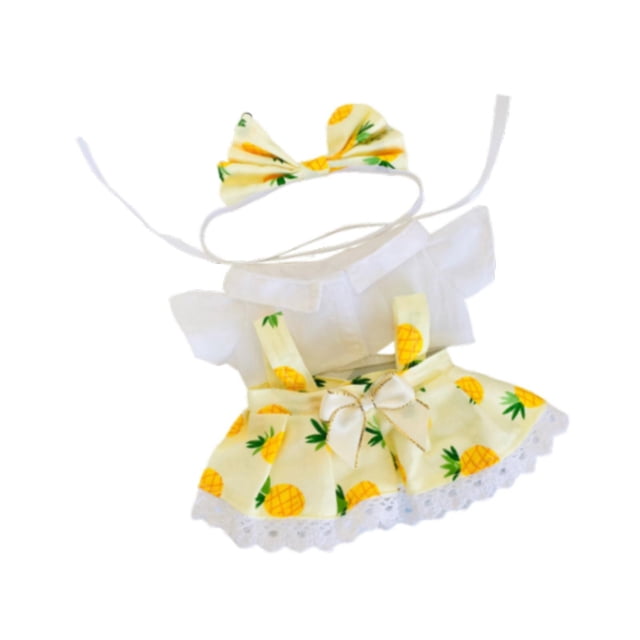 3 piezas de ropa para muñecas en miniatura de 20 cm, trajes para muñecas de niña, ropa para muñecas colgantes de 20 cm, regalo para Patrón de piña