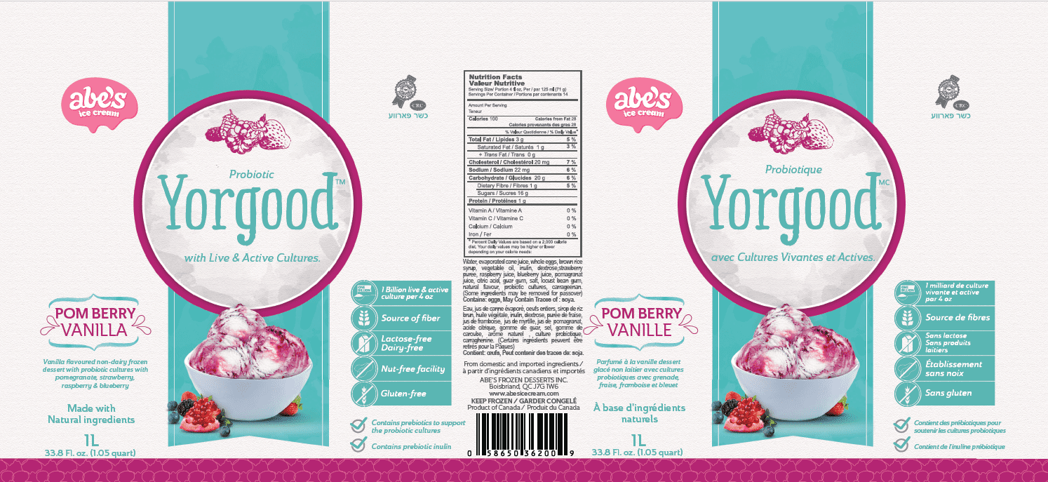 YORGOOD, Yorgood Vanilla Pom Berry Parve