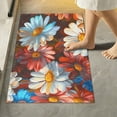 thumbnail image 2 of Yayeee Bath Rug for Bathroom Floor Non Slip Contour Fluffy Soft Absorbent Mat, 20"x24", Vibrant Floral, 2 of 7