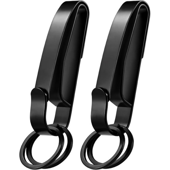 Duty Belt Key Holder, 2PCS Premium Duty Belt Key Clip, Upgraded Quick Release Key Keeper with Key Ring for Police and Law Enforcement Agencies