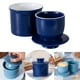 thumbnail image 3 of Tarro de cerámica para , contenedor de para encimera, soporte para de granja con tapa hermética, recipiente para Azul Macarena encargado de la mantequilla, 3 of 8