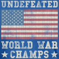 thumbnail image 3 of CafePress - Undefeated World War C Men's Fitted T Shirt (Dark) - Men's Fitted T-Shirt, 3 of 4