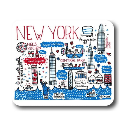 UPC: 0731969977880 | OTM Essentials Artist Series: Julia Gash New York City Non-Skid Mouse Pad Multicolor (OP-MH-JG1-044)
