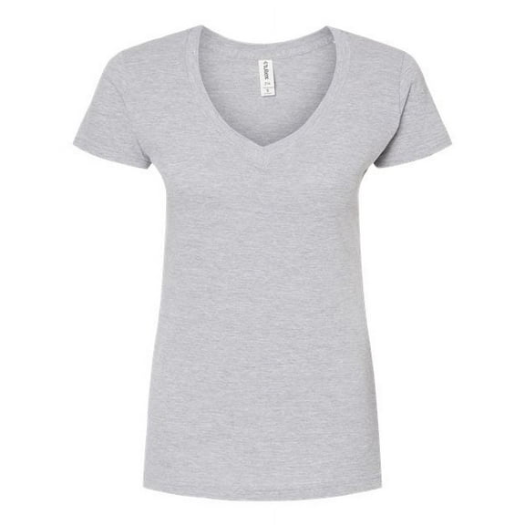 Tultex Women�'s Slim Fit Fine Jersey V-Neck T-Shirt