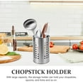 thumbnail image 4 of Utensil Holder,Stainless Steel Cooking Utensil Container with Drain Hole for Spoon Chopsticks Fork,Countertop Utensil Organizer, 4 of 8