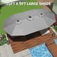 thumbnail image 5 of Garvee sombrilla rectangular para patio de 15 pies con base incluida y manivela, protección UV para mesa exterior, jardín, deck o alberca, 5 of 8