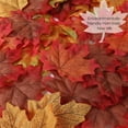 thumbnail image 4 of D-GROEE 200Pcs 8cm Assorted Color Artificial Maple Leaves Fall Leaves for Weddings, Thanksgiving Day, Parties, Props, Crafts, 4 of 8