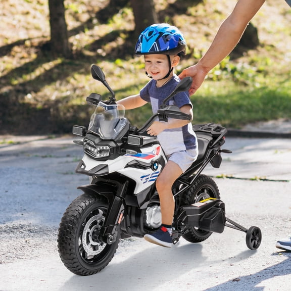 Electric Motorcycle for Kids, 12V Kids Ride On Toys Car, Battery Powered Motorbike w/Dual Motor & Spring Suspension, High/Low Speed, Gifts for Kids
