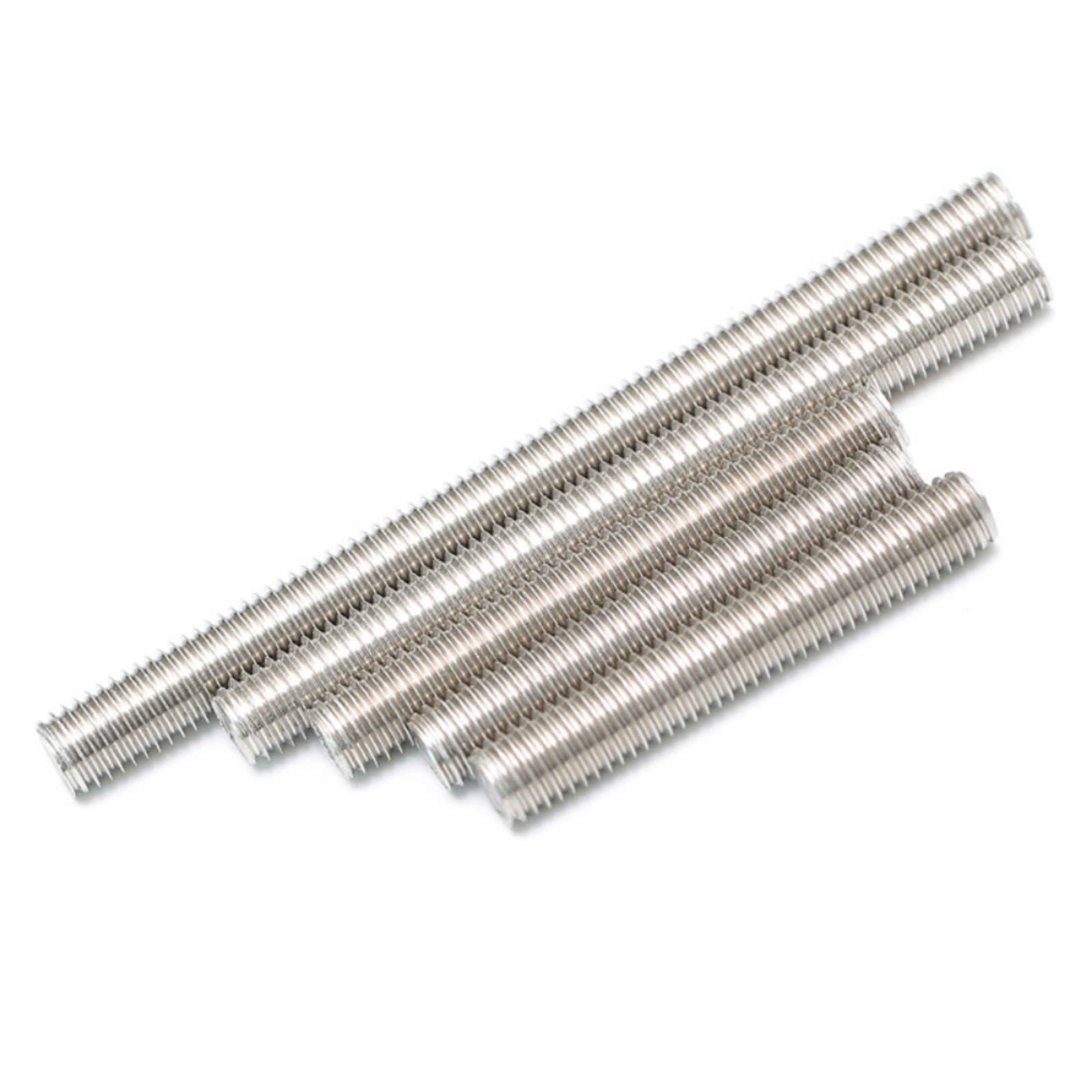 10 Pcs 201 Stainless Steel Thread Rods, For Traitement Mechanical Equipment Diameter :M6 ,long: 100mm.