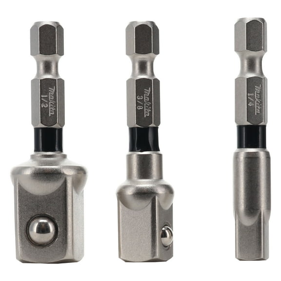 Makita E-01600 XPS 3 pc Square 2 in Impact Socket Adapter Set