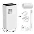 thumbnail image 6 of 10,000 BTU Portable Air Conditioner, 3-In-1 AC Unit with Built-In Dehumidifier, Compact Standing Air Conditioner for Room Up to 450 Sq. Ft. with Remote and Window Kit, 6 of 7