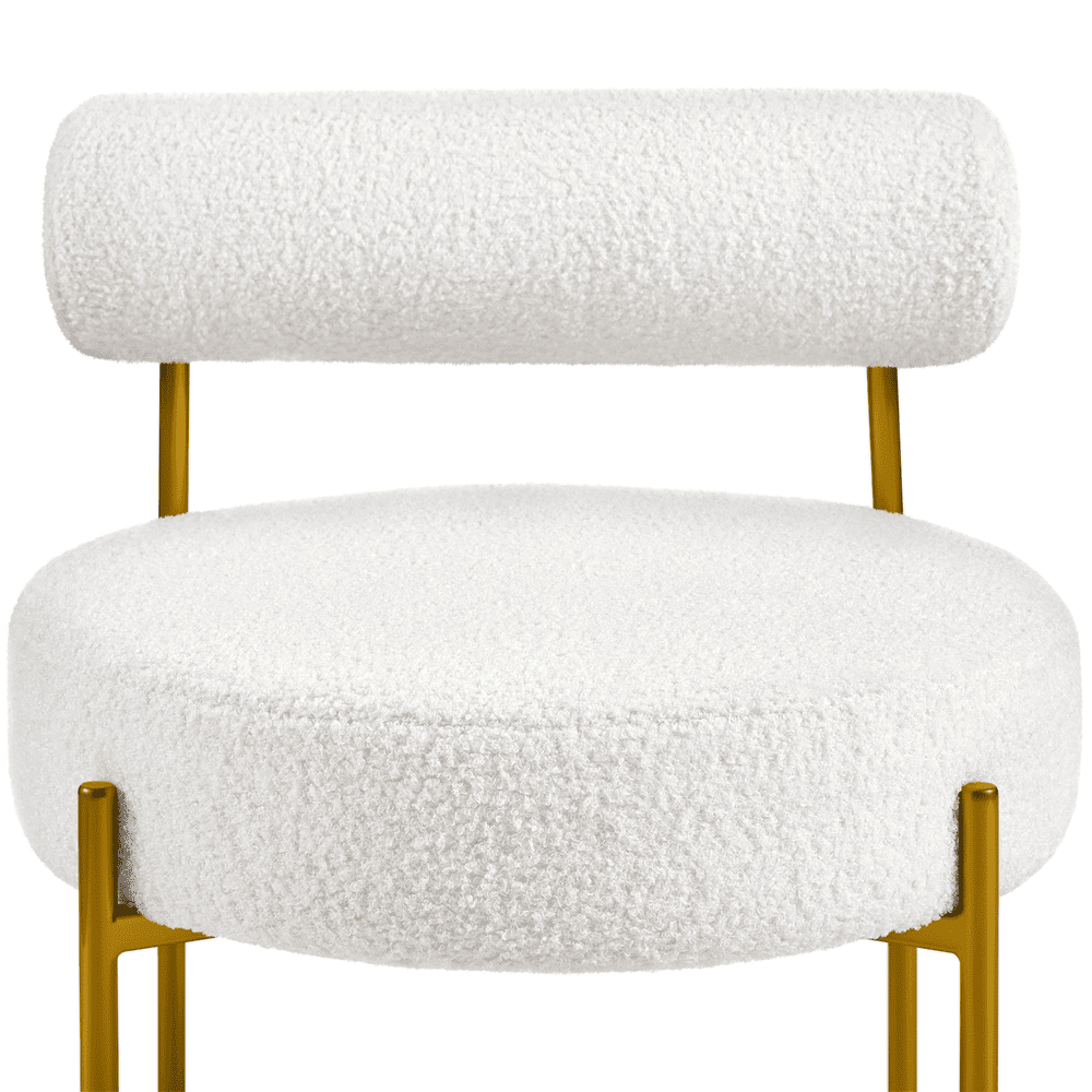 Renwick Boucle Accent Chair for Living Room, White