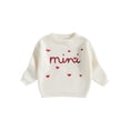 thumbnail image 2 of Mommy and Me Matching Outfits Mama and Mini Long Sleeve Crewneck Sweater Pullover Tops, 2 of 10