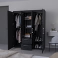 thumbnail image 4 of CoSoTower Armoire Elma, Bedroom, Black, 4 of 7