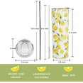 thumbnail image 2 of Lemon Tumbler, Lemon Gifts, Cute Coffee Tumbler for Women,Lemon Water Bottle/Cups/Coffee Mug,Lemon Theme Party Decorations,Unique Birthday Gifts for Women,Friends Female,Teenage Girls,Girlfriend- 20Oz, 2 of 6