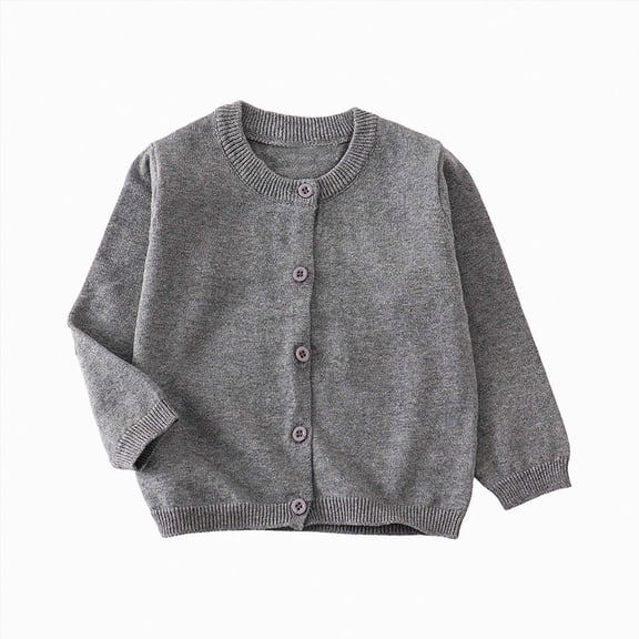 WXFAZCVU Girls Sweaters Baby Girl Clothes Comfortable Soft Knitted Long Sleeve Cardigan Size 2-3 Years