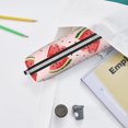 thumbnail image 6 of Naloa Hand Drawn Watermelon Leather Pencil Case, Makeup Pouch, Zipper Pouch for Daily Essentials, Storage Organizer, Cosmetics and Stationary Bag, 6 of 7
