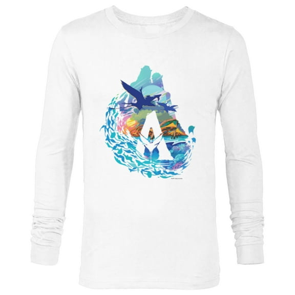 Avatar: The Way of Water Above and Below the Waves - Long Sleeve T-Shirt for Men - Customized-White