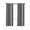 Blue, variant on Colored Stripes Blackout Curtains, Light Blocking Print Window Curtains, Blue Black White Brown Abstract Lines Thermal Insulated Window Drapes for Living Room Kitchen Cafe 2 Panels, 55"W x 39"L