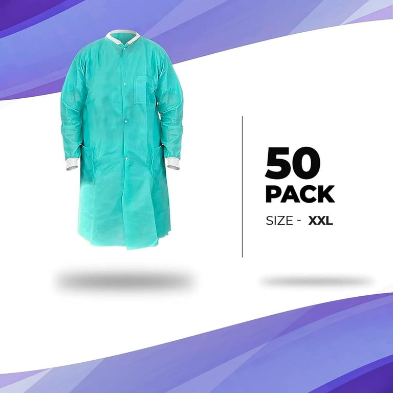 Disposable lab coats on sale walmart