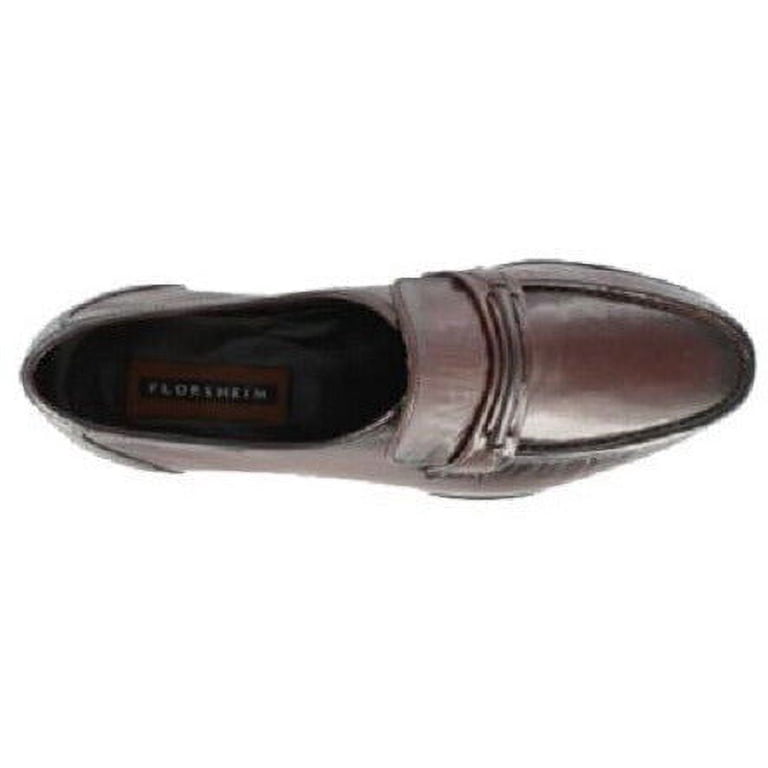 Mens Florsheim Shoes Como Black Cherry Leather Dressy Slip  display picture 3