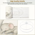 thumbnail image 4 of Linen Drum Lampshades Cute little elephant sleeps moon watercolor drawn illustrationl 13"x13"x10" Light Shade for Table Lamps Floor Lamps Drum Lamp Shades Lampshade Replacement Assembly Required, 4 of 8