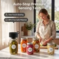 thumbnail image 6 of Daiopo Electric Mason Jar Vacuum Sealer Kit, with 20 Lids, Portable Cordless Auto-Sealer for Wide & Regular Mouth Jars, LED Display, 6 of 8