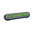 thumbnail image 1 of Temporary Parking Card Number Plate, Car Temporary Parking Card Phone Number Plate Luminous, Black, 1 Pack, 1 of 4