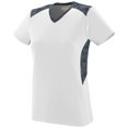 thumbnail image 3 of Ladies Vigorous Jersey 2Xl White/Graphite/Black Print, 3 of 4