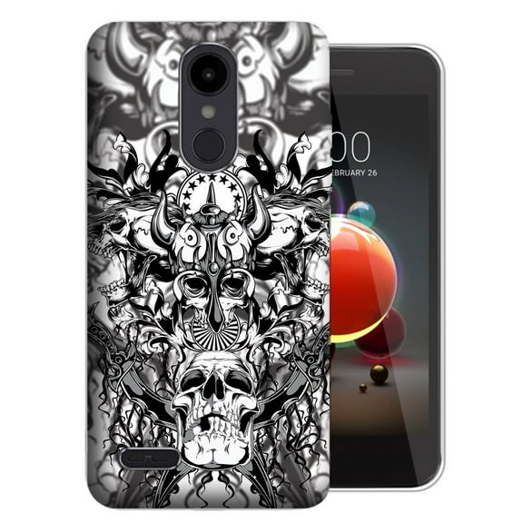 MUNDAZE LG Stylo 5 Viking Skull Design Phone Case Cover