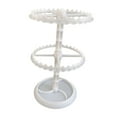 thumbnail image 2 of Organizador de Pendientes, Soporte de Joyería, Estante de Almacenamiento de Rotación de 360 Grados para Lápiz Labial, Collar, Mesa, Tobilleras Colgant 2 niveles en ., 2 of 9